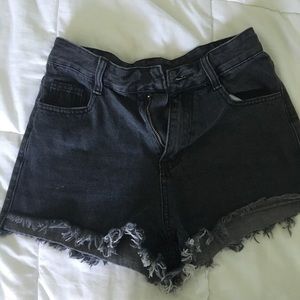 Badass cutoff denim shorts